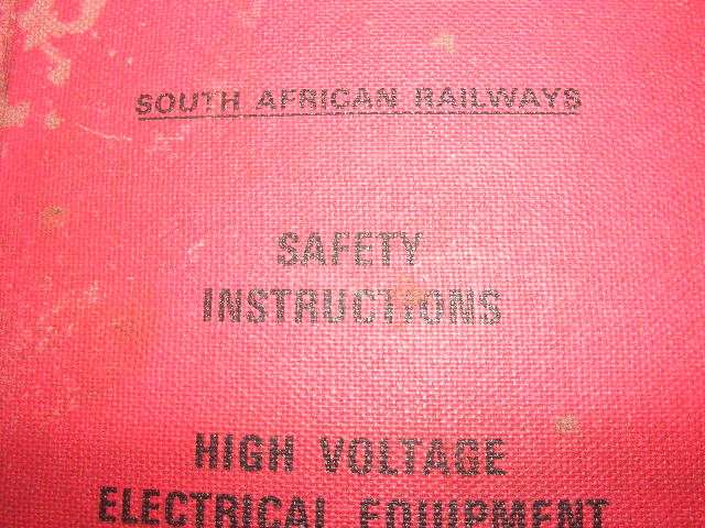 SAR/ SAS - Safety Instructions - High Voltage.