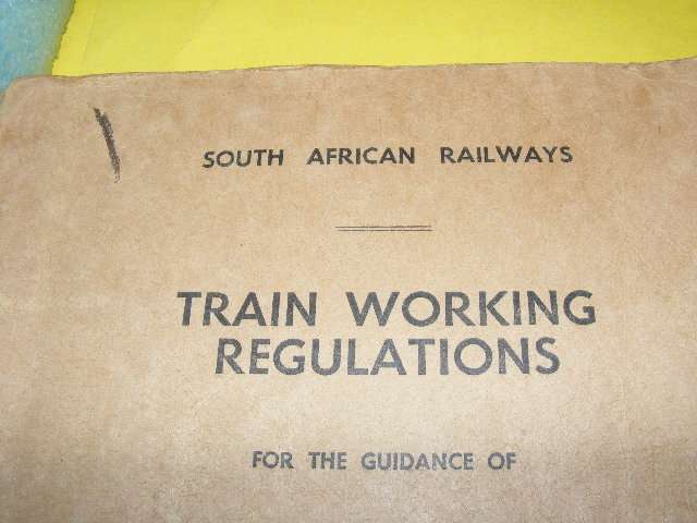 SAR/ SAS - Train Working Regulations.