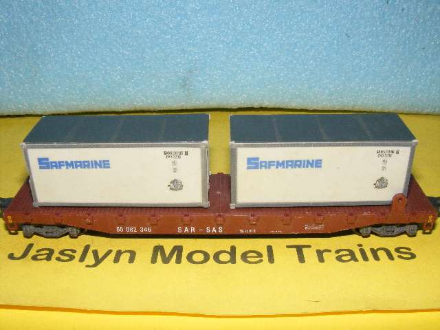 Lima HO SAR/ SAS Flatbed with Safmarine Containers,
