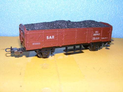 Lima HO SAR/ SAS Open wagon with coal load.
