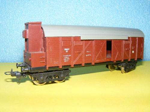 Lima HO Box wagon with tail lights.