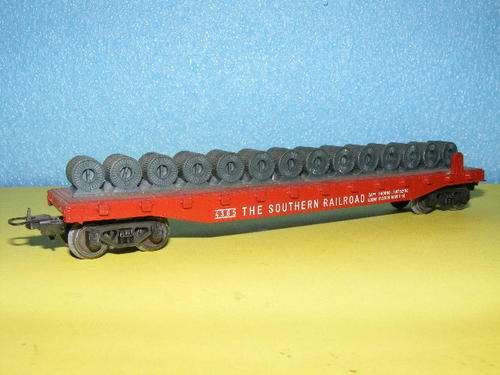 Lima HO Flat bed with wire drums.