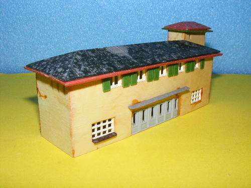 N-gauge Station Building.