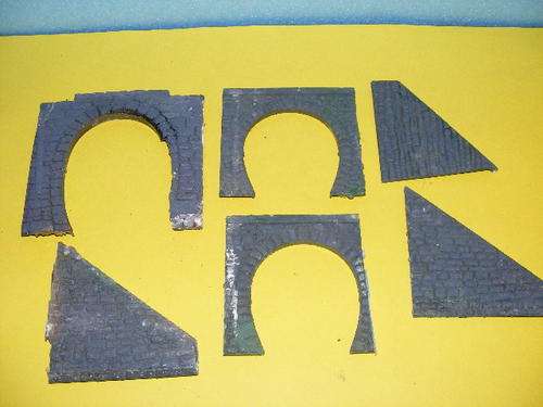 HO Job Lot Tunnel entrances and retaining walls.