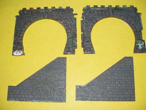 HO Tunnel Entrances and Retaining Walls.