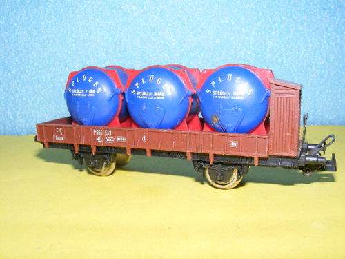 Lima HO Flatbed with load.