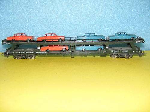 Lima HO Car Carrier with Cars