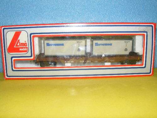 Lima HO SAR/SAS Flatbed with Safmarine containers (Boxed)