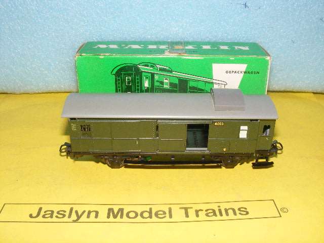 Marklin HO Baggage Car with light, (Boxed)