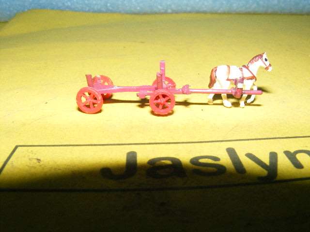 N Gauge Horse and wagon,