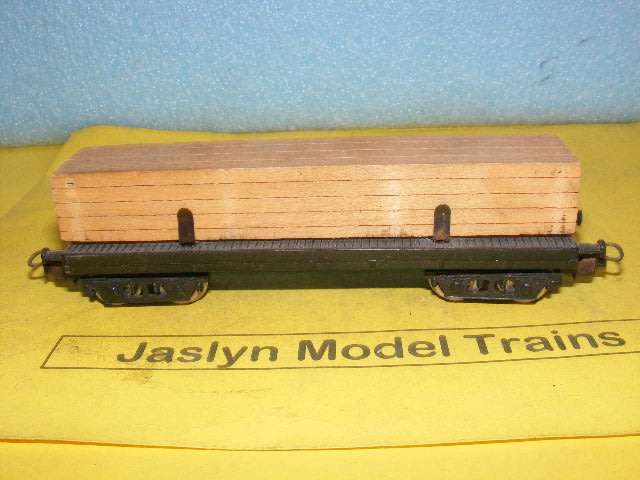 Lima HO Flatbed with wood load,