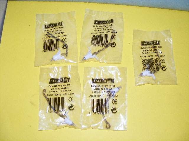 Faller HO Job Lot Lighting Socket,