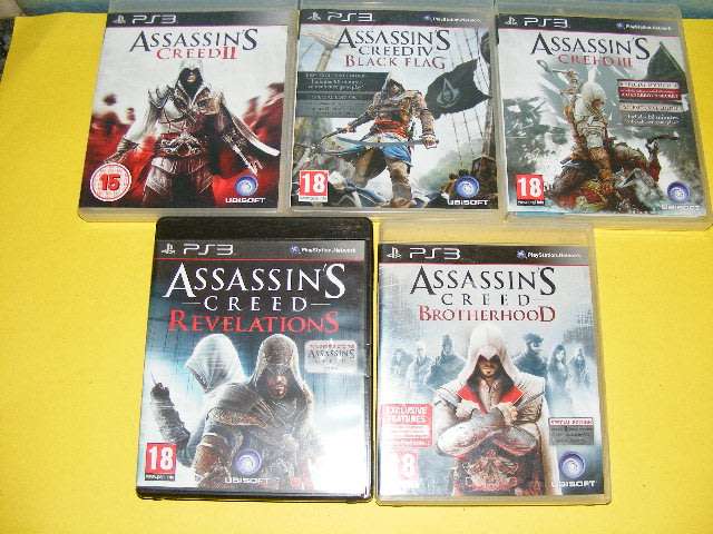 Playstation 3 - Assassins Creed Game Set (5 Games)