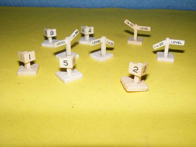 HO Job Lot Track Signs,