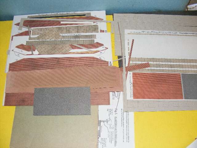 HO Job Lot Cardboard Building Material,