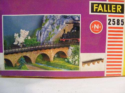 Faller N Scale Train Bridge with arches.