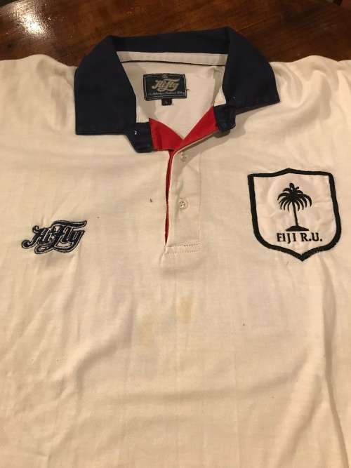 Fiji Players Rugby Jersey 80's Rare