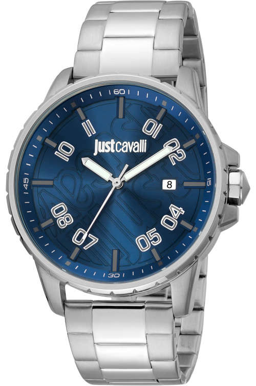 *JUST CAVALLI* MENS 44MM BLUE DIAL