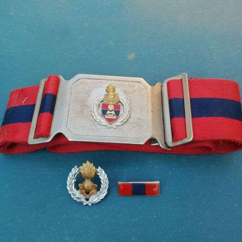 SADF Engineers Stable Belt with Beret Badge and Balki