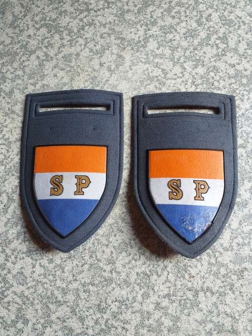 SP Guard Tupper flashes, note condition slight fading on the one