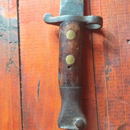 Enfield Bayonet some wood chipped on handle