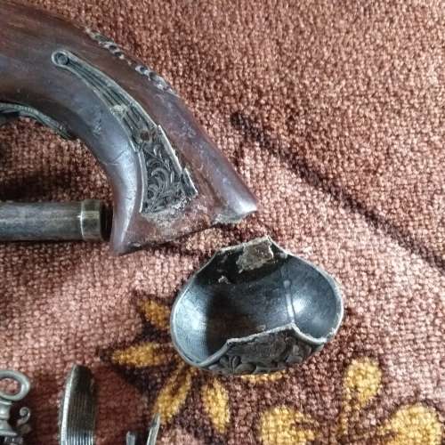 Replica Flintlock pistols, as is only for display condition as per photo's