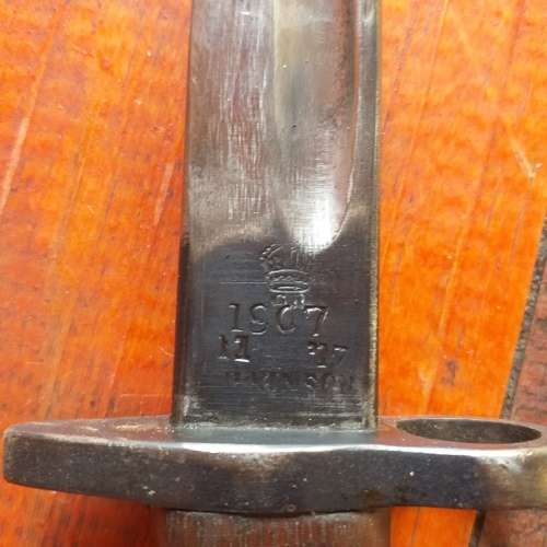 SAP Wilkinson 1907 Bayonet