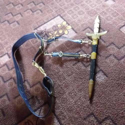 SAAF Officers Ceremonial Dagger, numbered with belt and hangers