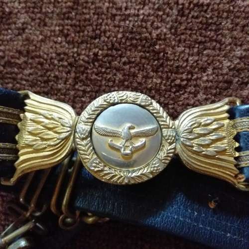 SAAF Officers Ceremonial Dagger, numbered with belt and hangers