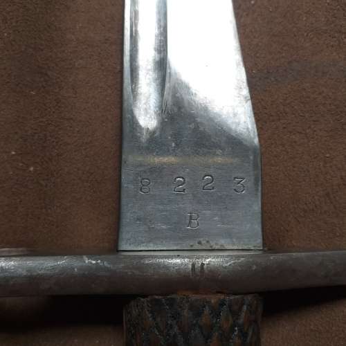 Spanish Toledo Bayonet with Scabbard.