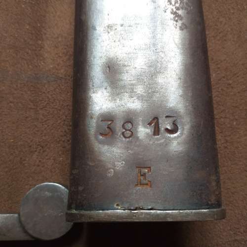 Spanish Toledo Bayonet with Scabbard.