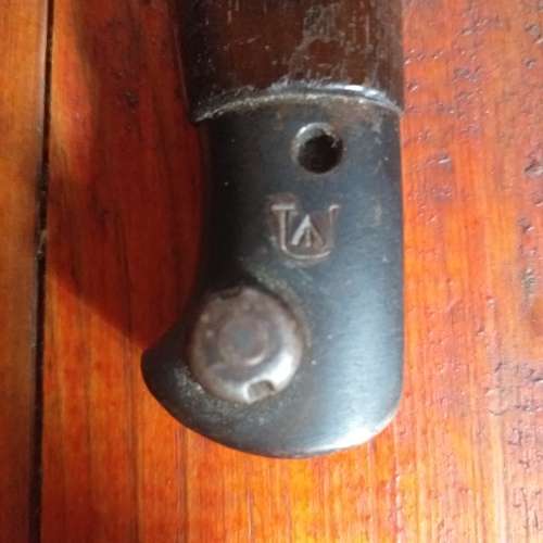 1907 SAP Sanderson bayonet, Scabbard and Frog.