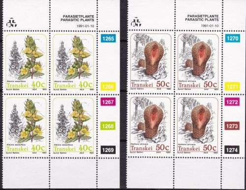 ***TRANSKEI***SET OF MINT CONTROL BLOCKS***