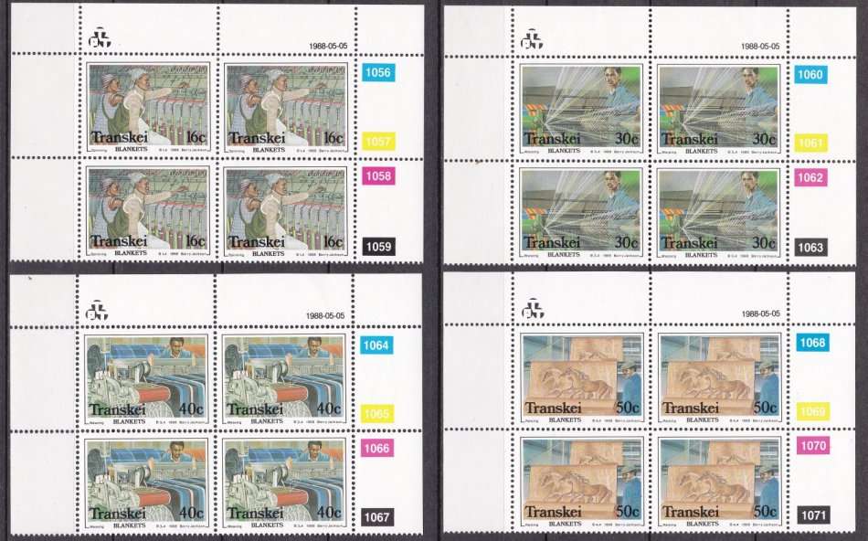 ***TRANSKEI***MINT***SET CONTROL BLOCKS***