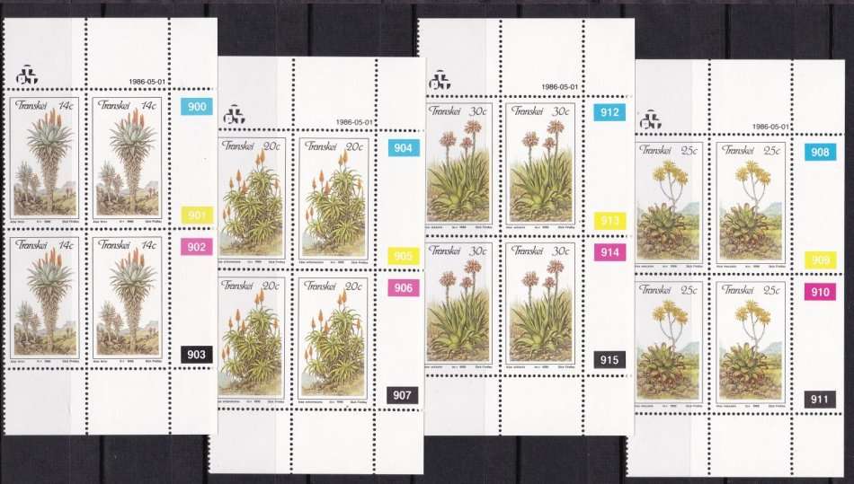 ***TRANSKEI***MINT***SET CONTROL BLOCKS***