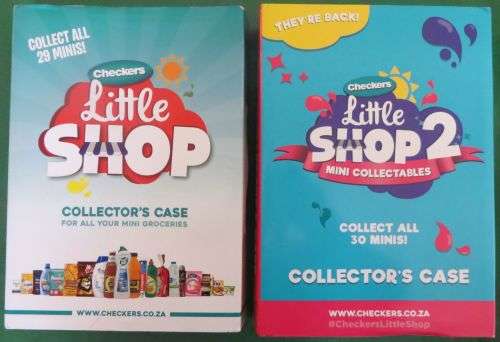 **LITTLE SHOP 1 & 2 MINI'S**COMPLETE SETS IN COLLECTORS CASES**CHECKERS**