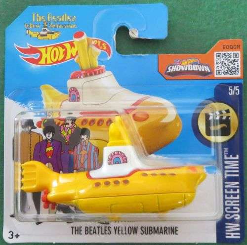 **THE BEATLES**YELLOW SUBMARINE**HOTWHEELS**NEW SEALED**