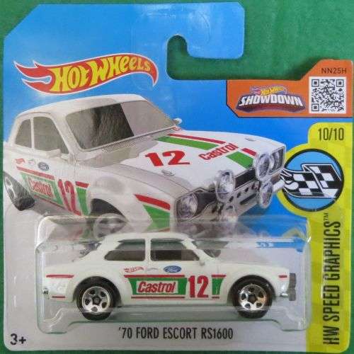 **1970 FORD ESCORT RS1600**CASTROL**HOTWHEELS**NEW SEALED**