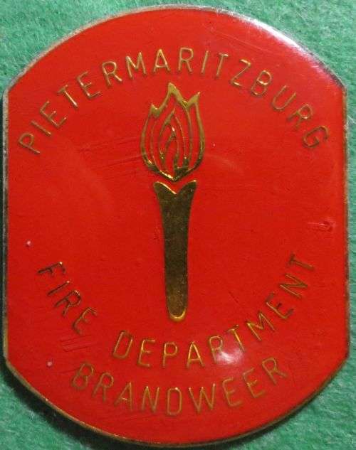 **FIRE DEPARTMENT**BRANDWEER**PIETERMARITZBURG**NO PINS**