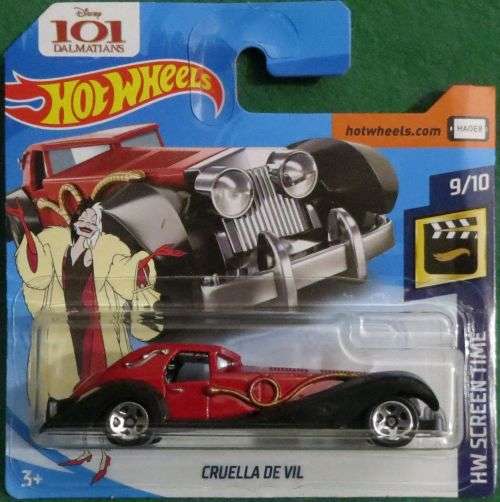 **CUELLA DE VIL**101 DALMATIONS**HOTWHEELS**NEW SEALED PACK**