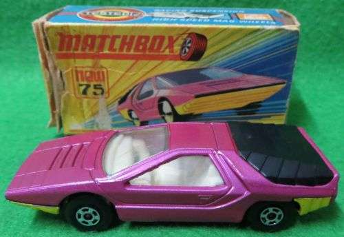 **VINTAGE**MATCHBOX LESNEY NR 75**ALFA CARABO**MADE IN ENGLAND**