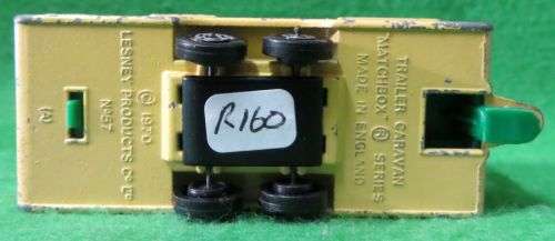 **VINTAGE** MATCHBOX LESNEY**TRAILER CARAVAN**NR 57**