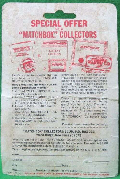 **MATCHBOX #61**WRECK TRUCK**CARDED 1976**MADE IN ENGLAND**