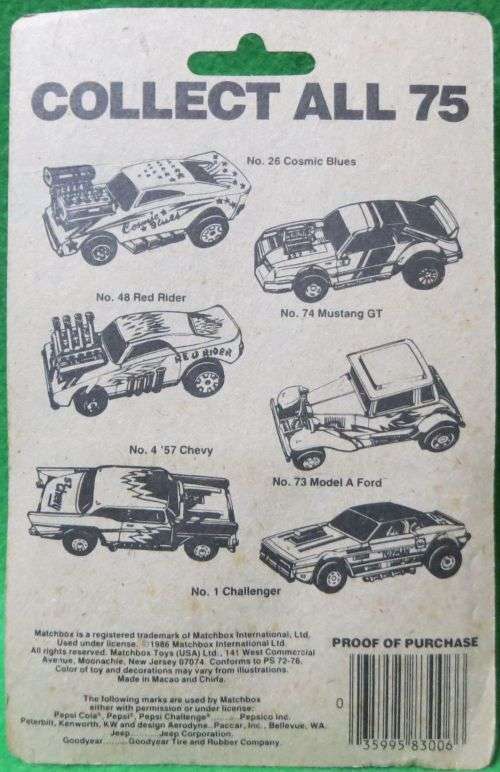 **MATCHBOX SF**PORSCHE TURBO**CARDED 1986**MADE IN MACAU**DOORS OPENS**