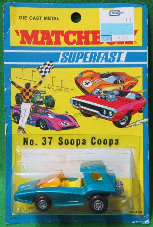 **MATCHBOX SF #37**SOOPA COOPA**CARDED 1971**MADE IN ENGLAND**