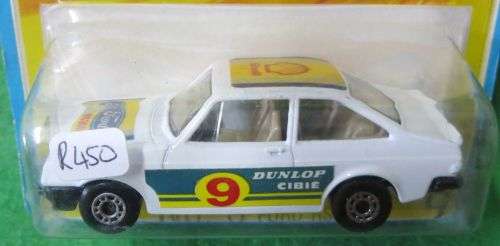 **MATCHBOX SF #9**FORD ESCORT RS2000**VHTF WITH PRINTING BELOW BUBBLE**CARDED 1975**MADE IN ENGLAND