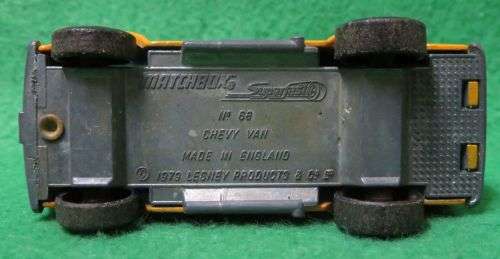 **MATCHBOX LESNEY No.68**CHEVY VAN**METAL BASE**IN VERY GOOD CONDITION**1979**