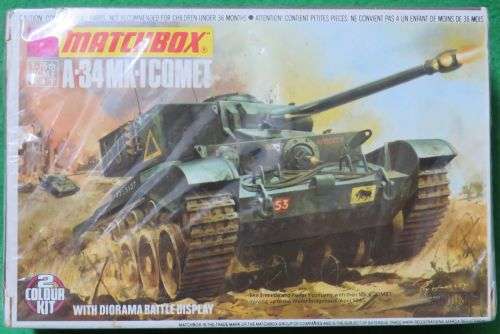 **MATCHBOX**MODEL KIT**A-34 MK-I COMET TANK**VINTAGE**1/76**