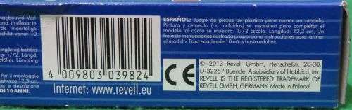 **REVELL**MODEL KIT**KI-61 HIEN `TONY**1/72**