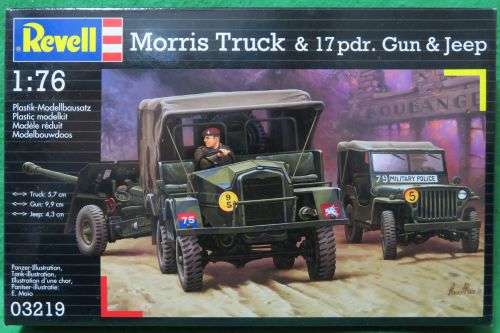 **REVELL**MODEL KIT**MORRIS TRUCK & 17PDR GUN & JEEP**1/72**